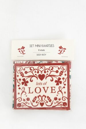 Sissy-Boy Kerstkaarten set Lots of love