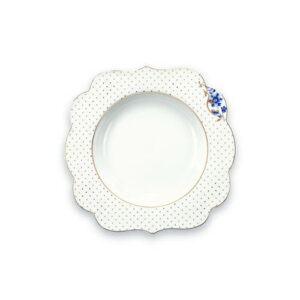 Pip Studio diep bord Royal White (Ø23,5 cm)
