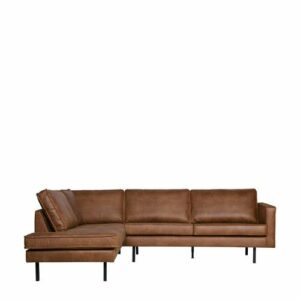 BePureHome eco-leren hoekbank links Rodeo