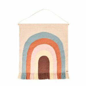 OYOY Mini muurkleed Follow the rainbow (115x100 cm)