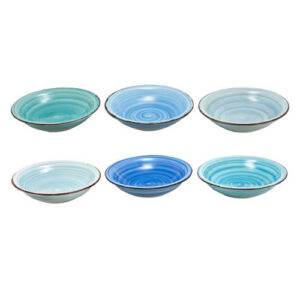 Studio Tavola Diepe Borden Ocean Blue (Ø21 cm) (set van 6)