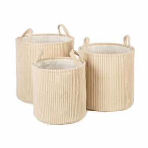 Kidsdepot decoratieve mand Ebby (set van 3)
