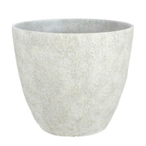 Mica Decorations Bravo bloempot rond lichtgrijs slate - (h32,5xØ38 cm)