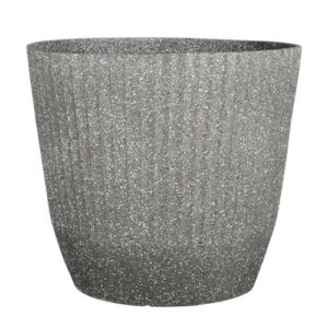 Mica Decorations Rio bloempot rond grijs terrazzo - (h40,5xØ45 cm)