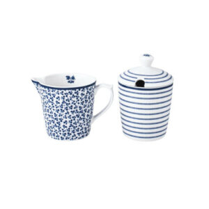 Laura Ashley melkkan en suikerpot in giftbox (set)