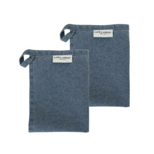Laura Ashley theedoek Wild Clematis Blauw (set van 2)