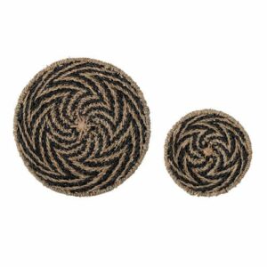 Bloomingville wanddecoratie Linett (set van 2) (30x5 cm)